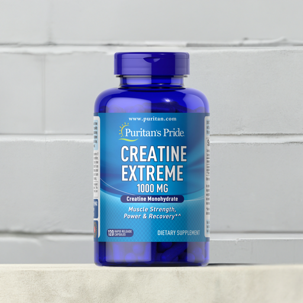 Creatine Extreme 1000 mg – Creatina para masa muscular y fuerza – 120 cápsulas