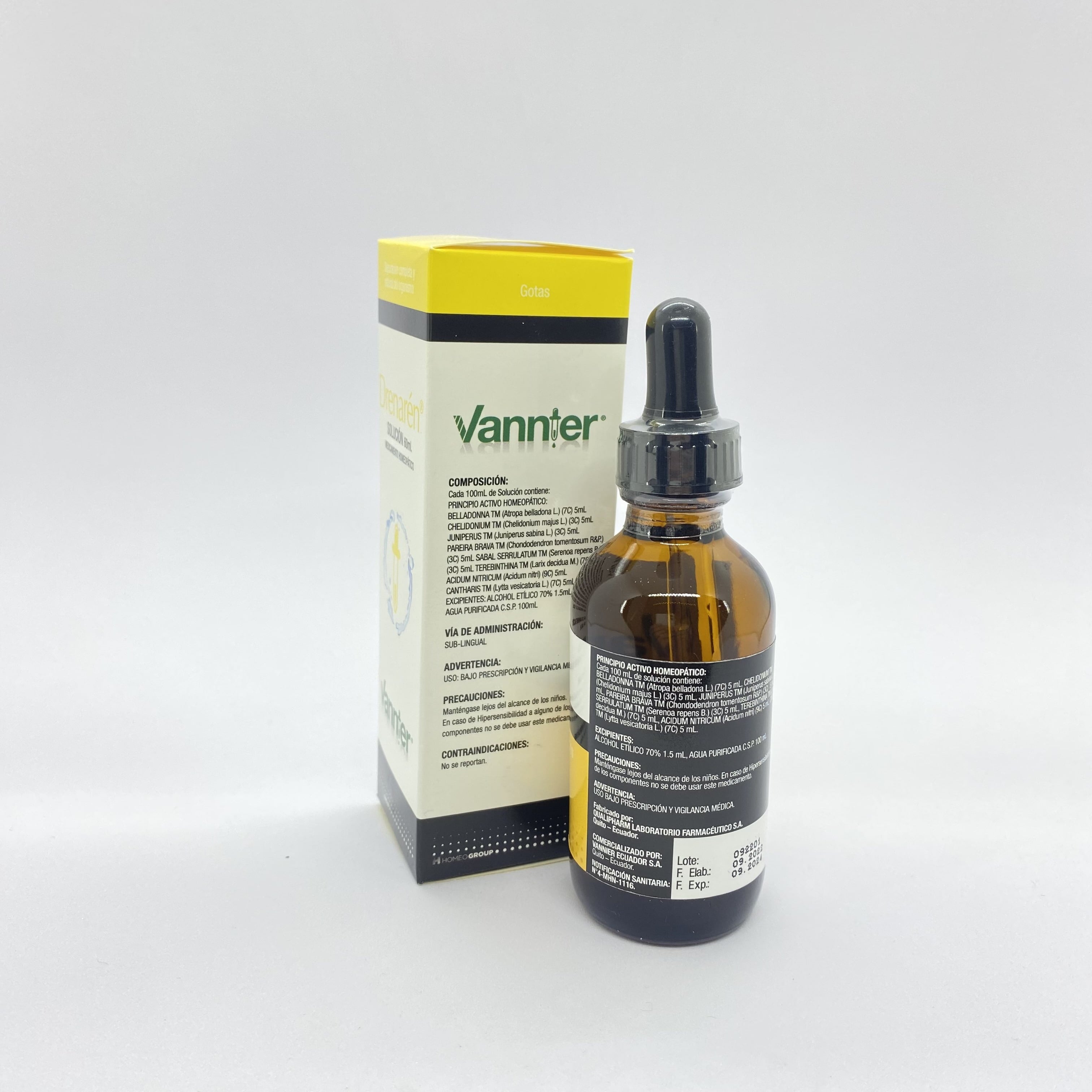 Drenaren gotero Vannier reverso