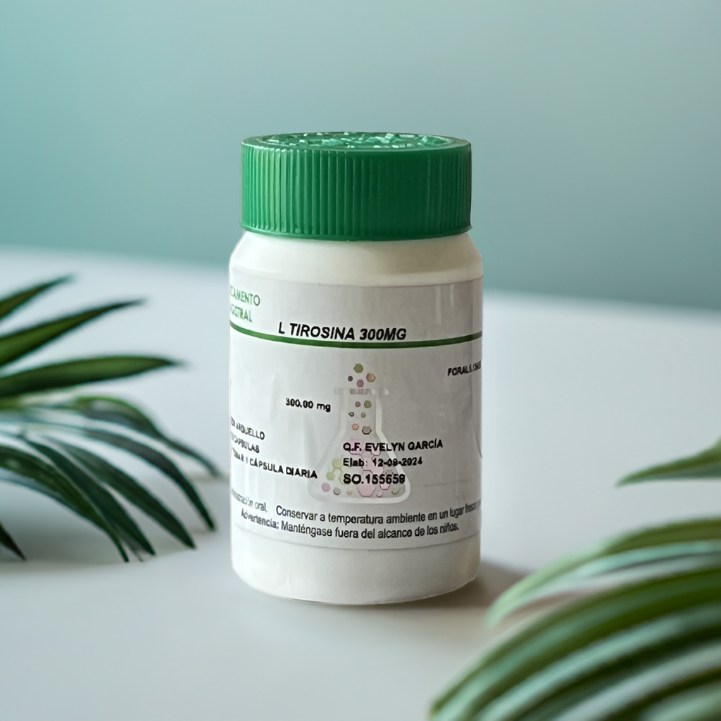 L-Tirosina – 300 mg | Apoyo cognitivo y manejo del estrés