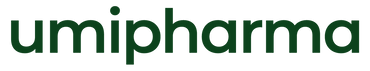 Logo de  umipharma color verde con fondo blanco